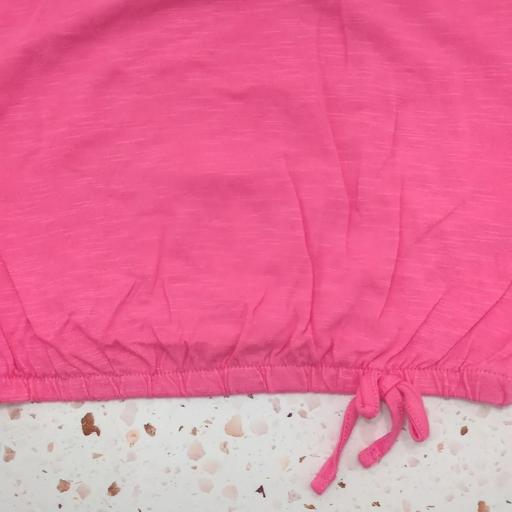 Lucky Brand | Bright Pink Peasant Style Knit Top | 4